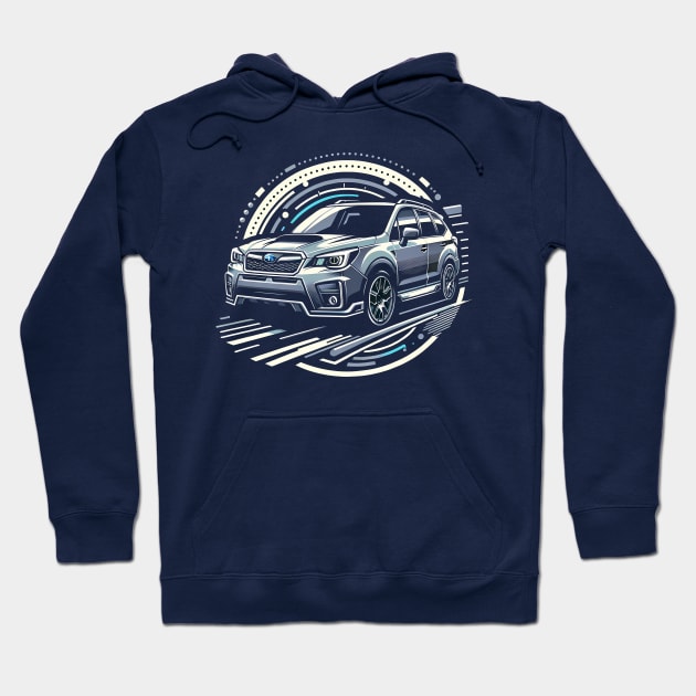 Subaru Forester Hoodie by TaevasDesign